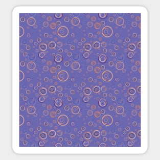 Purple Background with Circles Pattern Sticker